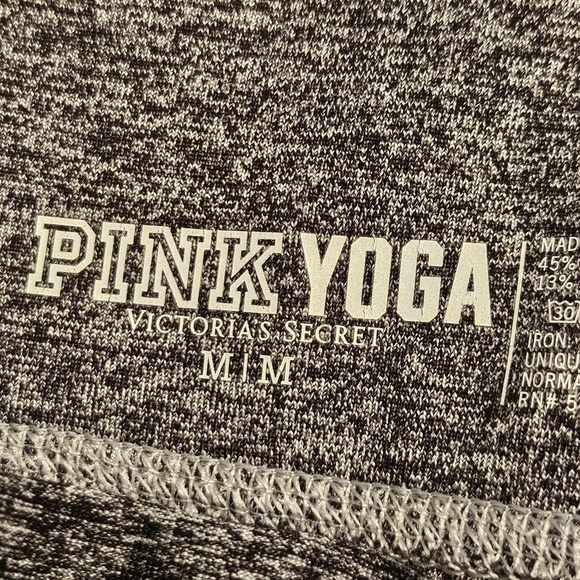 Victoria's Secret Pink Yoga Grey Athletic Leggings Full Length Size M - Picture 5 of 6